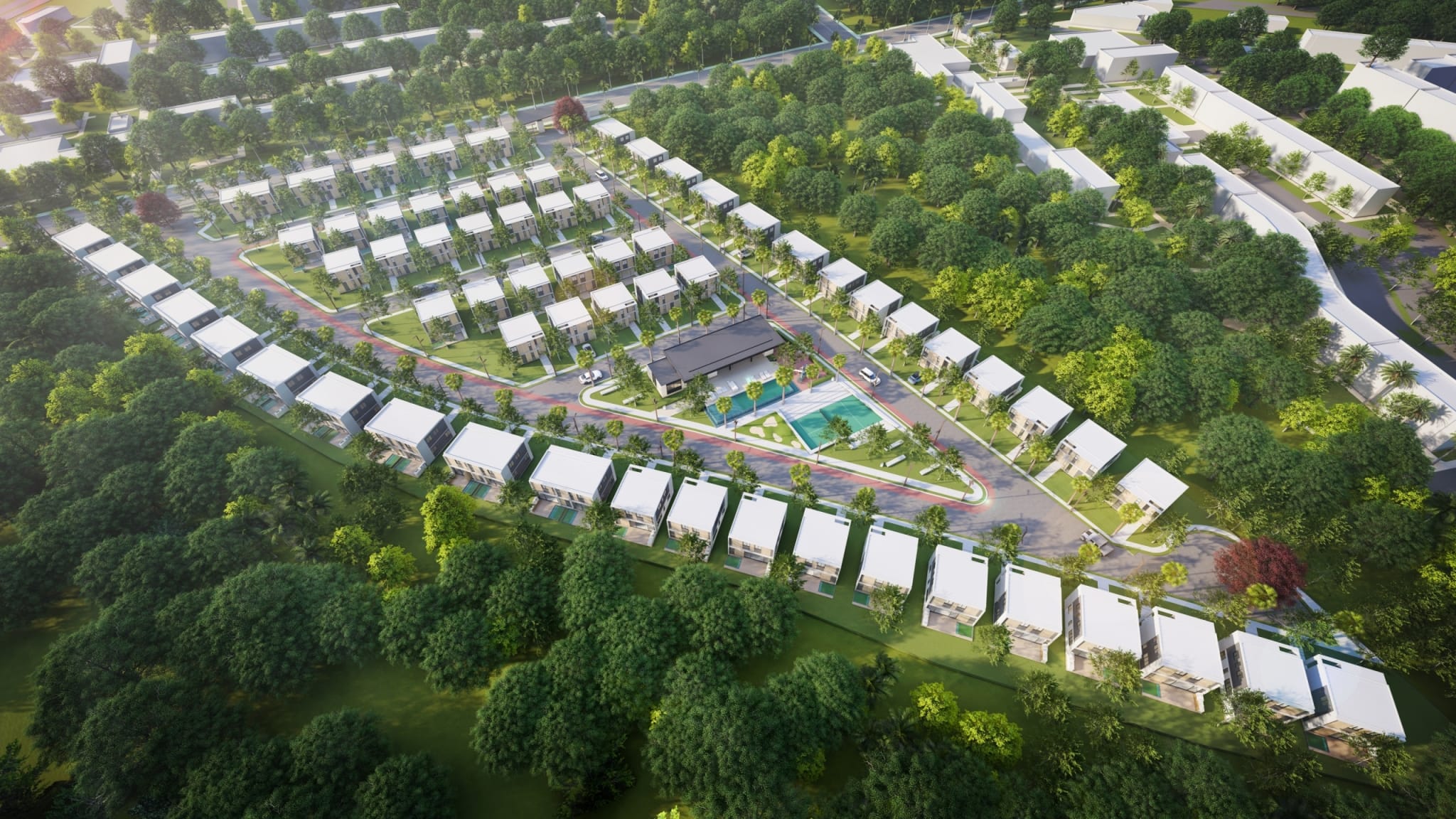 00-Vista de Conjunto Villas en venta en Punta Cana