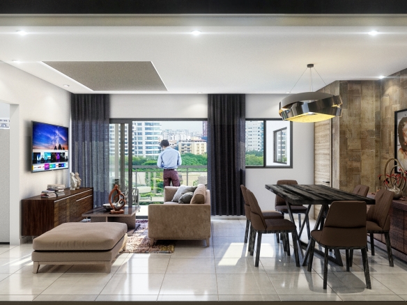 Venta de apartamentos en Mirador del Este con balcón corrido