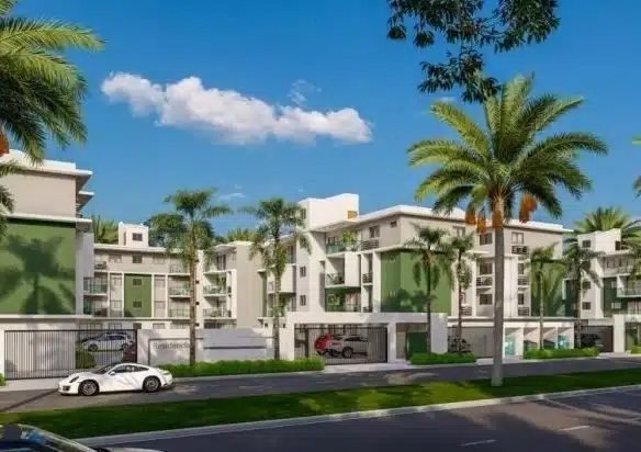 Fachada de los Apartamentos en la Ave. Hípica