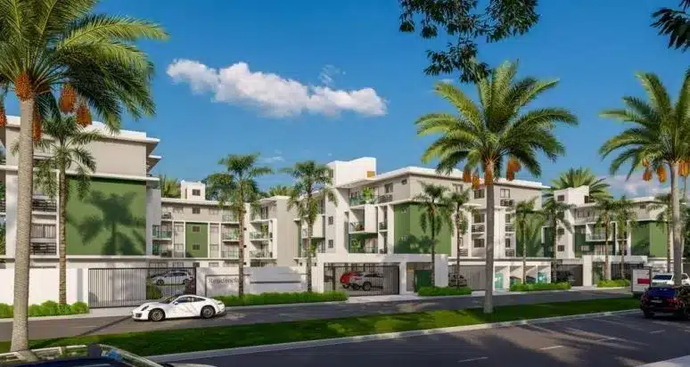 Fachada de los Apartamentos en la Ave. Hípica