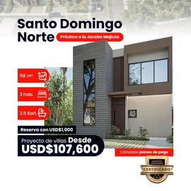 casas en venta en Santo Domingo Norte con áreas verdes y seguridad