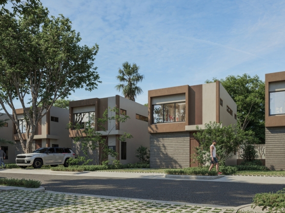 casas en venta en Santo Domingo Norte con áreas verdes y seguridad