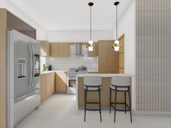 casa en venta en Prado Oriental Santo Domingo Este con terraza y patio