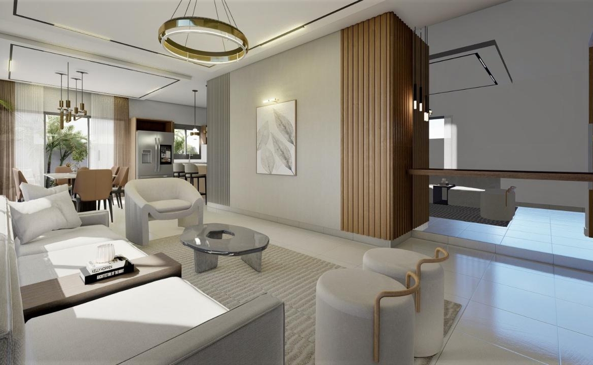 casa en venta en Prado Oriental Santo Domingo Este con terraza y patio