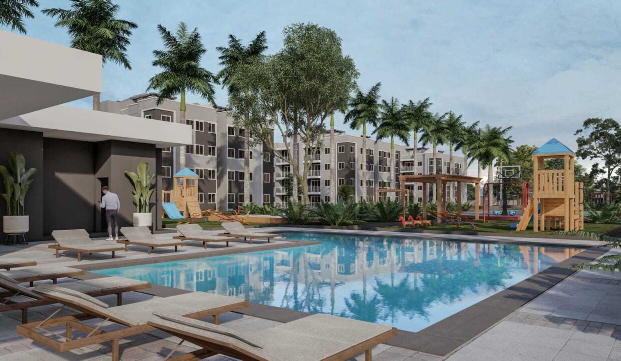 Apartamento en san Isidro con esquisita piscina1