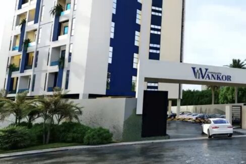 Fachada de apartamentos en Juan Dolio cerca de la playa